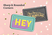 Embroidery Effect Patch Mockups Set, a Merchandise Mockup by rebrandy (Thumbnail 8 of 13)