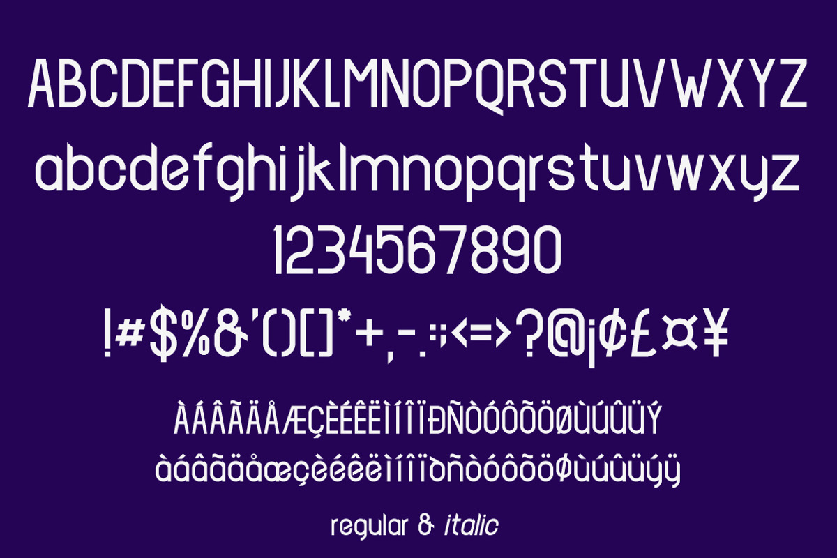 Saluja Typeface, a Sans Serif Font by ghozai studio (Photo 2 of 4)