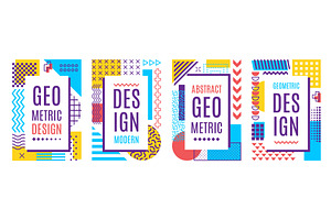 Retro design graphic posters, a Decorative Illustration by Vector Tradition