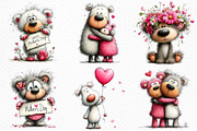 Mother's Day Teddy Bear Clipart, an Illustration by Craft Nest (Thumbnail 3 of 12)