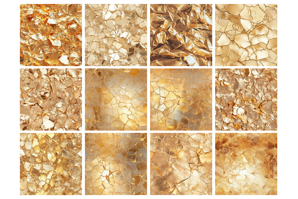 Cracked Gold Seamless, an Illustration by Mashimara (Photo 2 of 4)