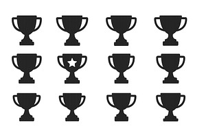 Trophies displayed in a grid format, an Object Illustration by ZinetroN