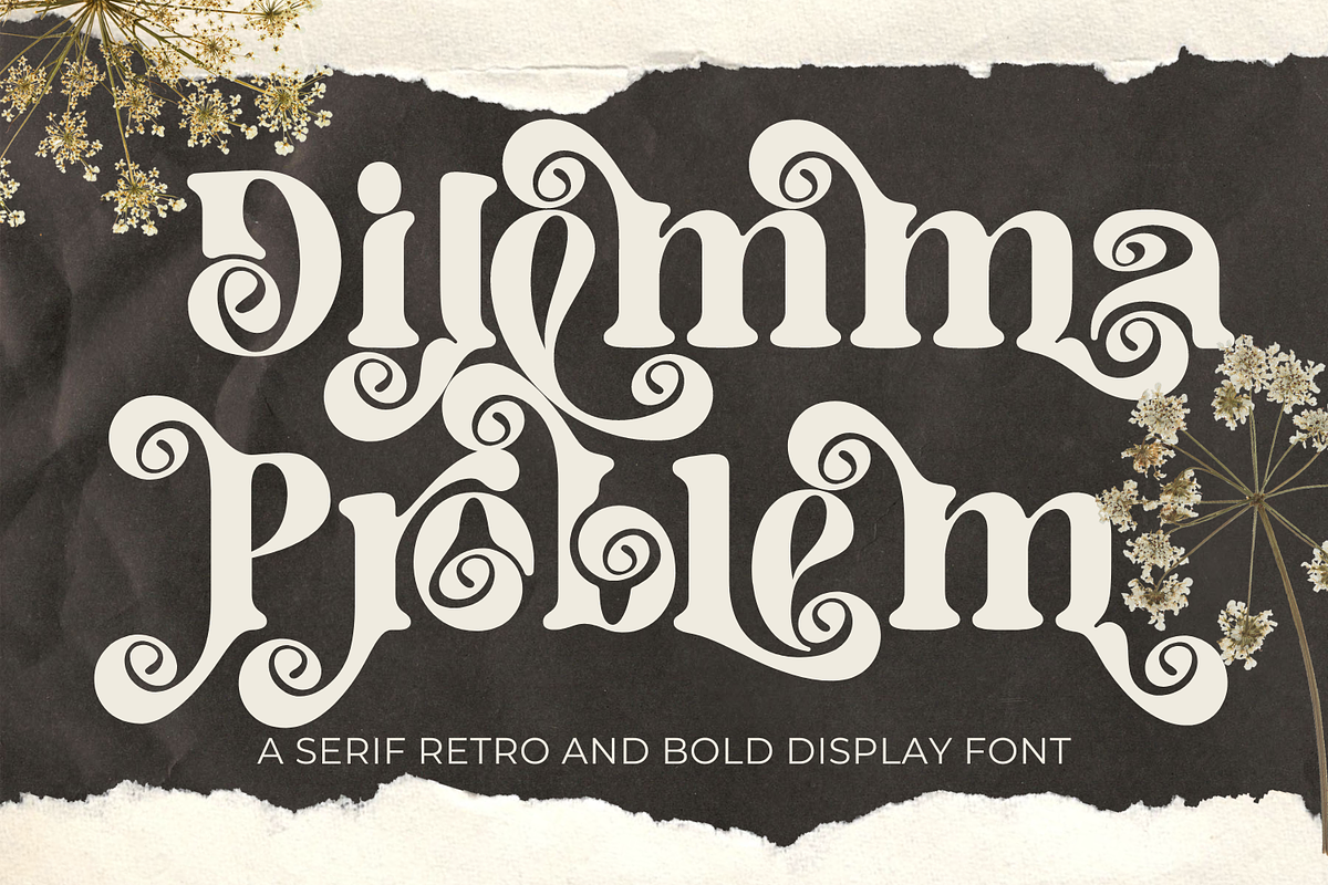 Dilemma Problem Font, a Serif Font by 177Studio (Photo 1 of 7)