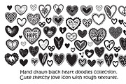 Hand drawn svg heart doodles, an Object Graphic by SketchArtStudio (Thumbnail 1 of 3)