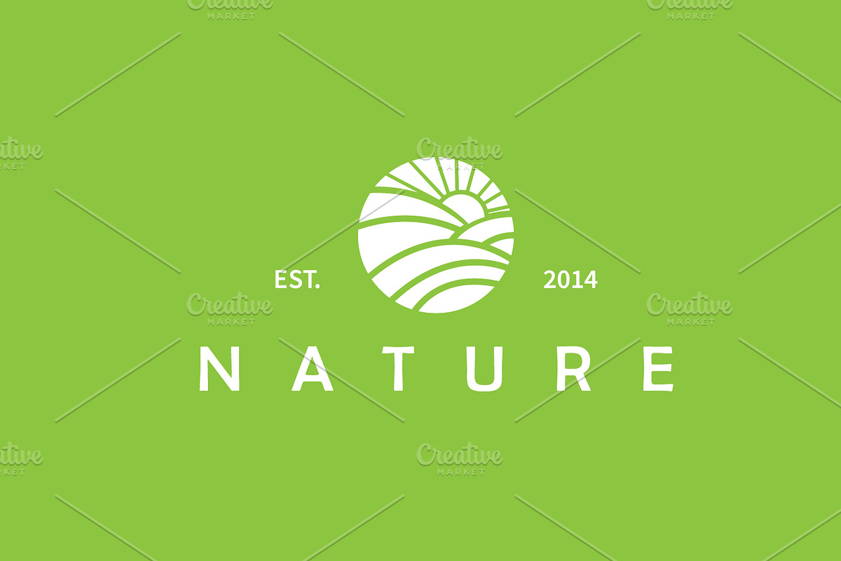The circular logo with leaf nature, a Branding & Logo Template by Maylianaw28 (Photo 2 of 2)