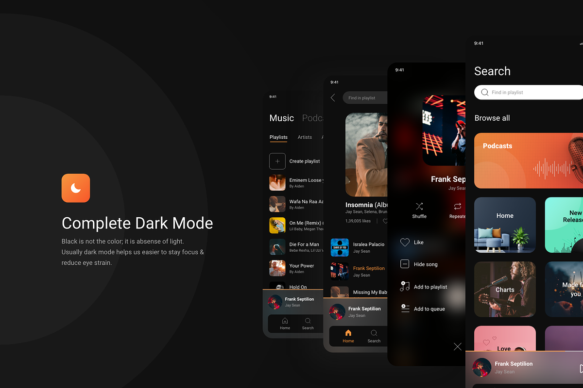 MusicPod App - Complete UI Kit, an App Template by Ragul Creates (Photo 6 of 7)
