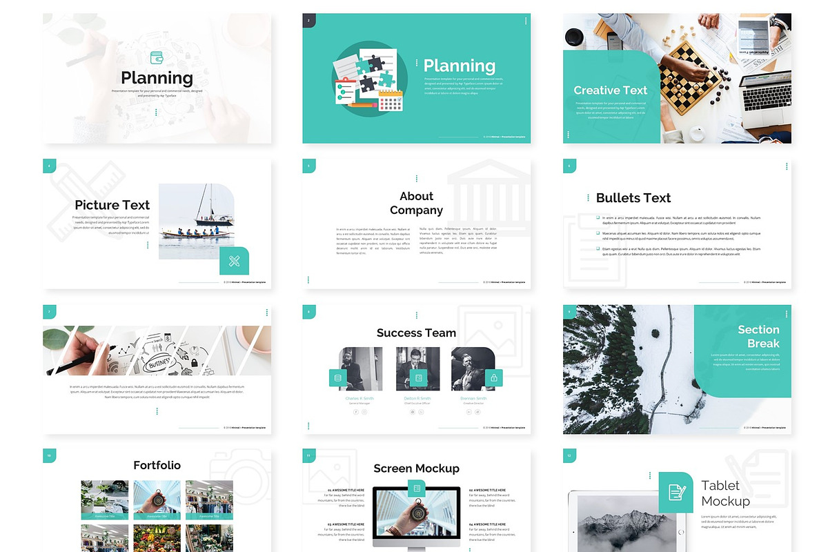 Planning - Powerpoint Template, a Presentation Template by AQR Studio