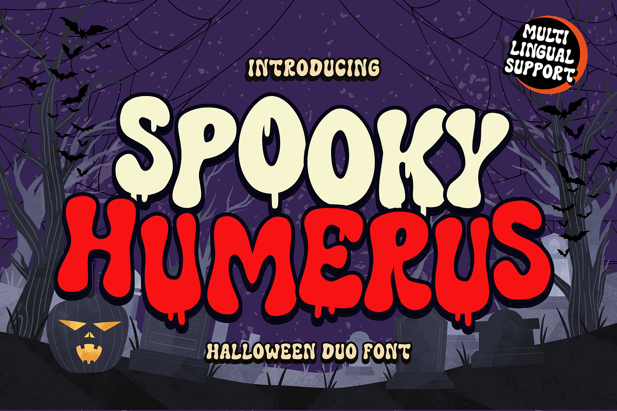 Spooky Humerus is a Halloween font, a Handwritten Font by Brown Cupple (Photo 1 of 13)