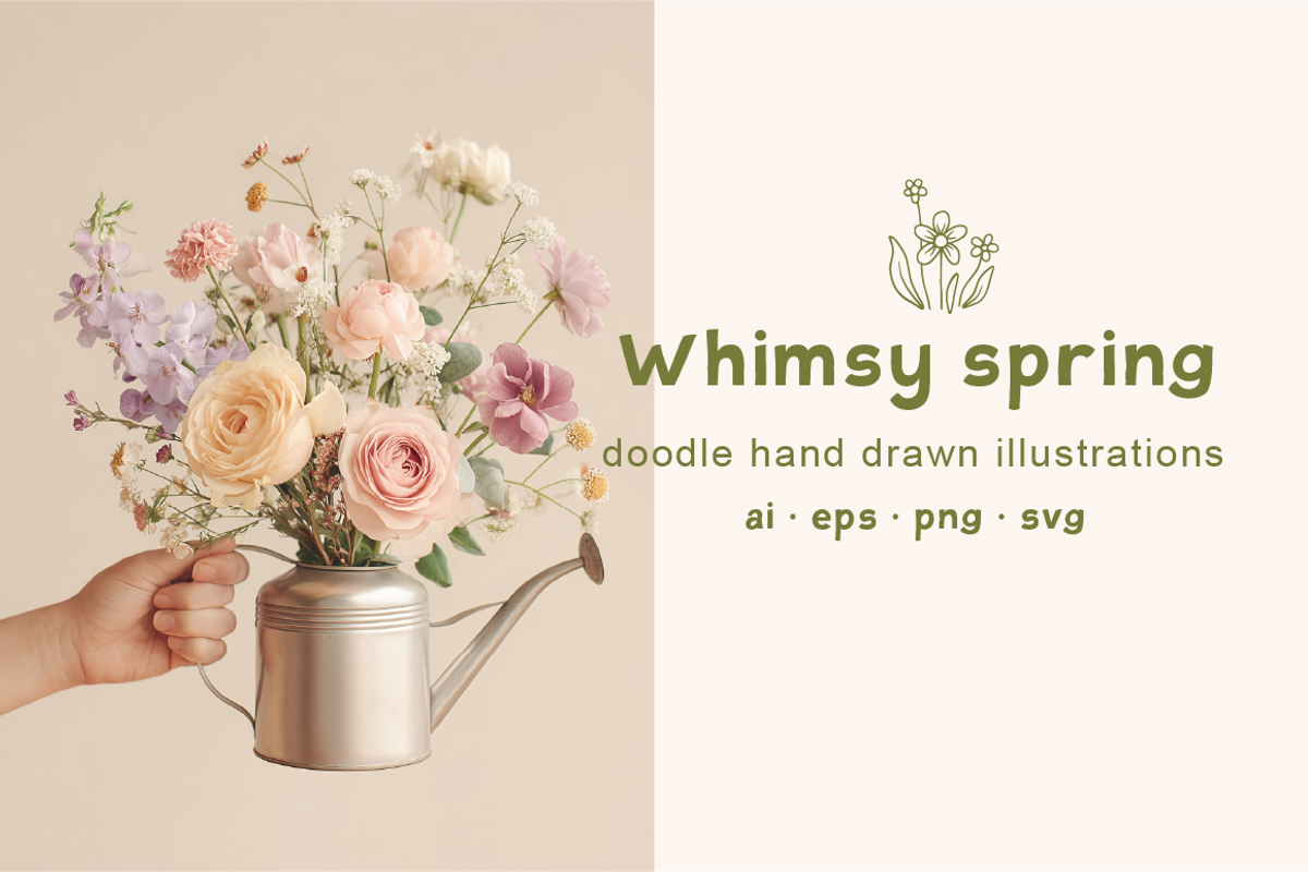 Whimsy Spring & Easter Doodle Set, a Seasonal Illustration by soboleva alya (Photo 15 of 15)
