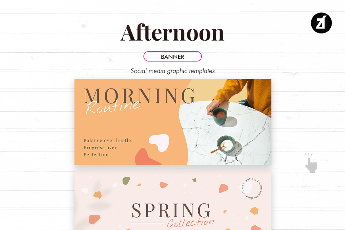 Afternoon social media graphic, a Social Media Template by Chanut is industries (Photo 8 of 11)