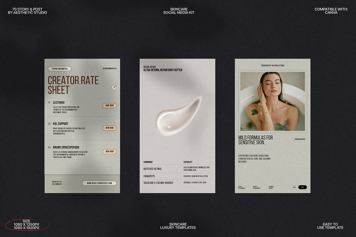 Clean Beauty Story & Post Canva preview 7