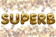Gold foil balloon font, a Handwritten Font by ink drop (Thumbnail 4 of 4)