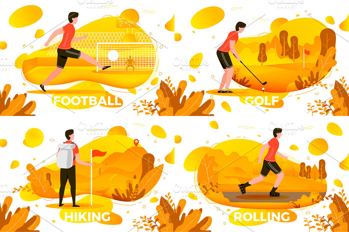 Hot Summer Activities Illustrations, a Healthcare Illustration by Tashal (Photo 4 of 6)