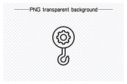 Industrial Crane Hook Line Icons, an Outline Icon by Designfour (Thumbnail 5 of 7)