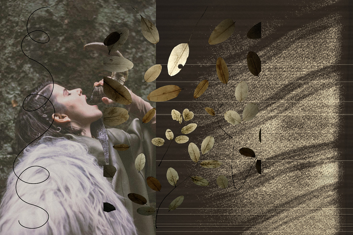 Mystic Autumn Botanical Grain, a Background Graphic by Anzhelika (Photo 2 of 12)