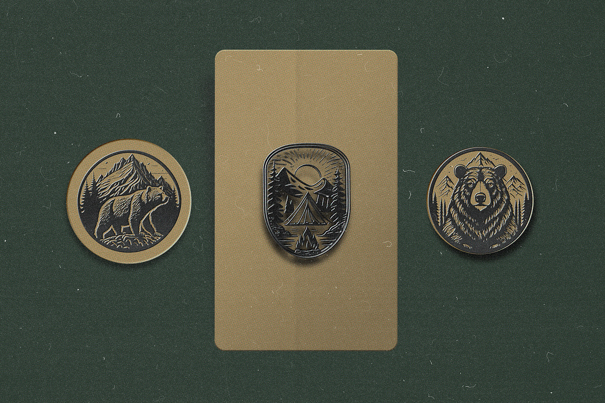 The Great Outdoors Badge Set, an Illustration by elliazidi.designs (Photo 6 of 6)