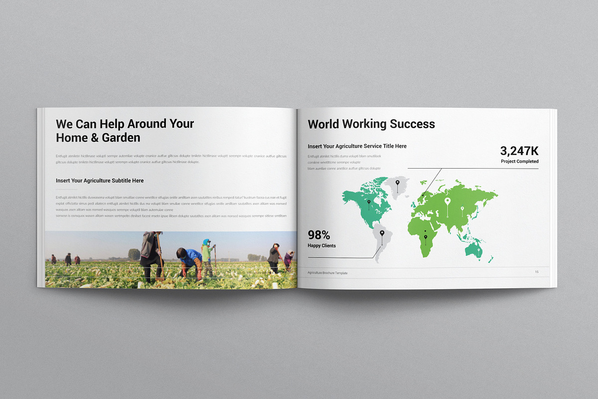 Agriculture Brochure Landscape, a Brochure Template by E-Type (Photo 6 of 7)