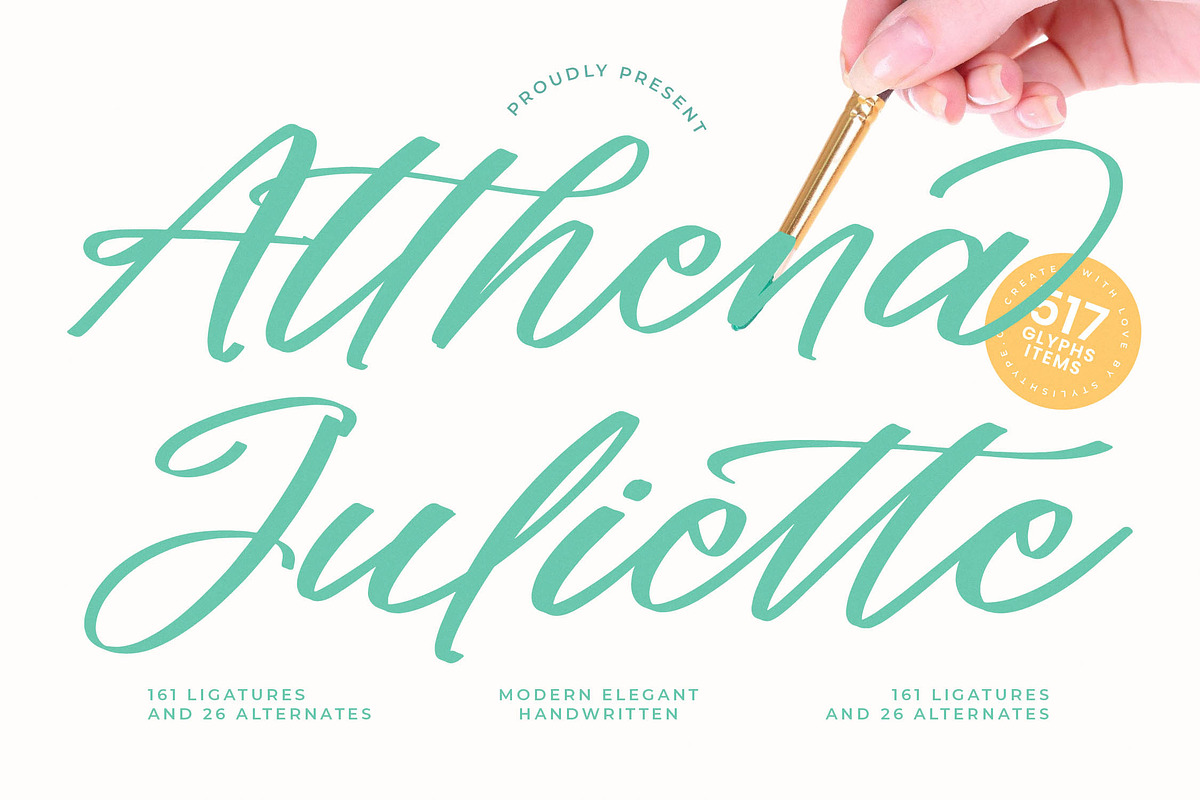 Althena Juliette Modern Elegant, a Script Font by stylishtype.co (Photo 1 of 20)