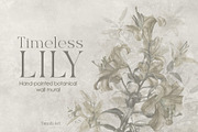 Timeless Lily wall mural set, a Wallpaper Graphic by Timofi Art (Thumbnail 1 of 13)