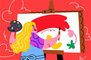 Artist Activity Full Illustration, an Illustration by graphicook