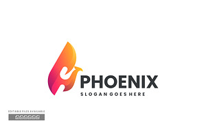 Phoenix Gradient Colorful Logo, a Branding & Logo Template by ivan_artnivora