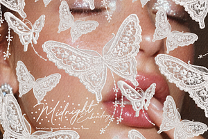 50+ Midnight Embroidery, a Pattern Graphic by Lilithcollageart