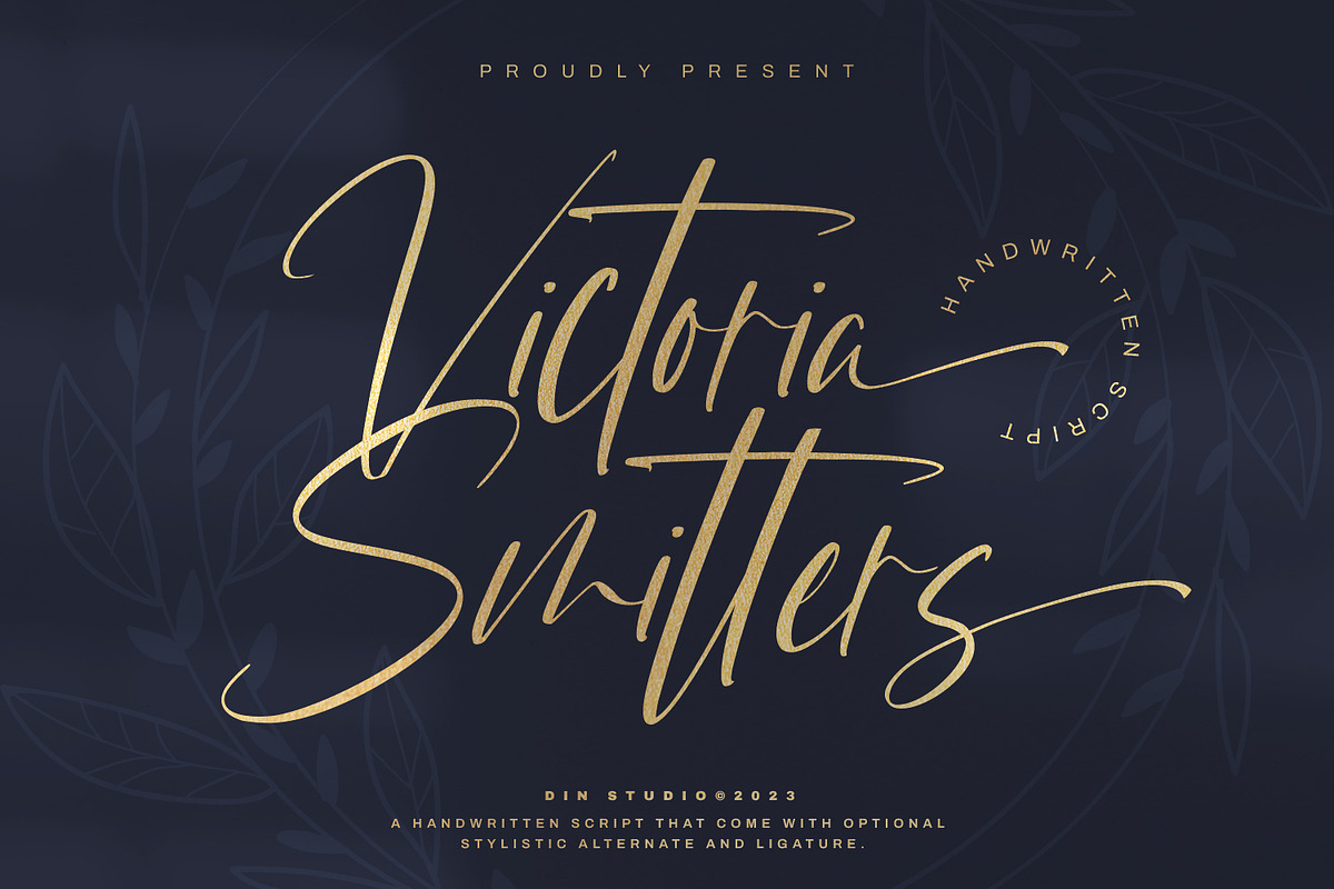 Victoria Smitters, a Script Font by din-studio.com (Photo 1 of 10)
