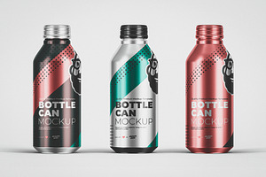 Bottle Can Mockup