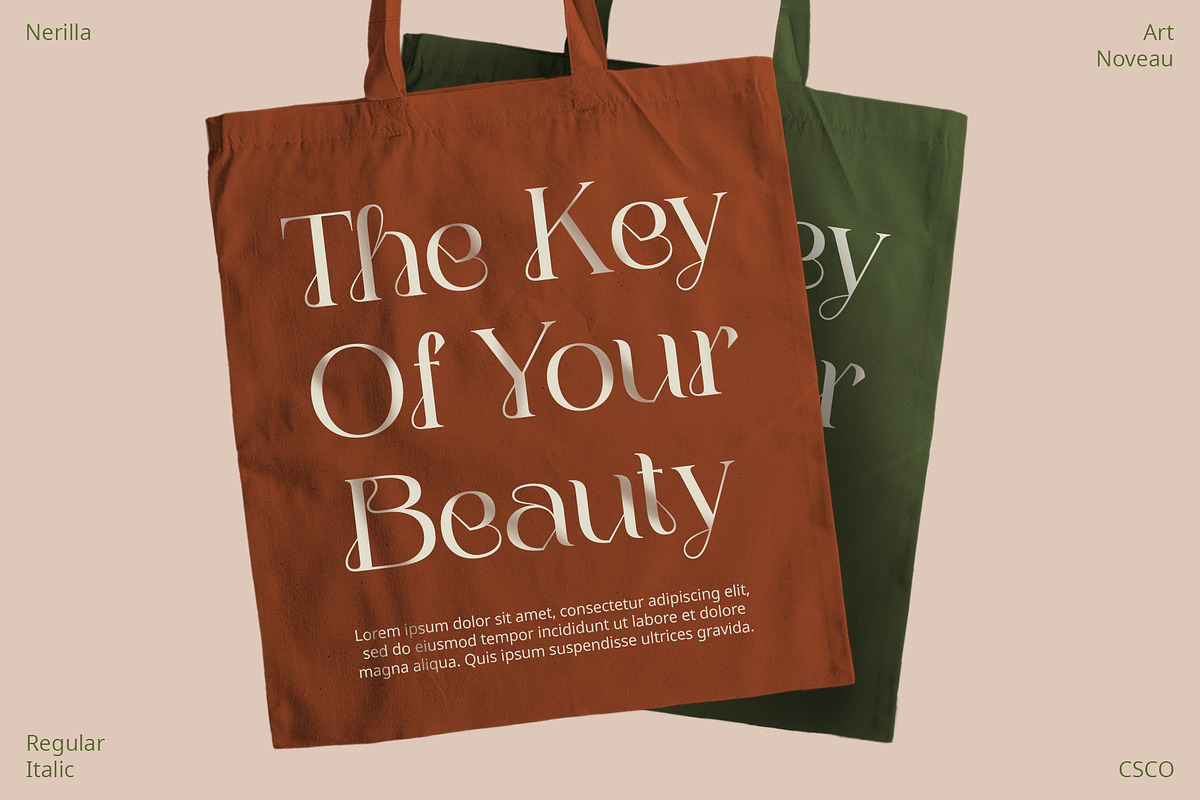 Nerilla – Art Nouveau Font, a Serif Font by Craft Supply Co. (Photo 5 of 8)