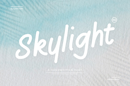 Skylight – A Handwritten Font