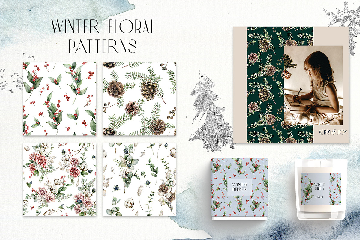 Classic Abstract Christmas patterns, an Animal Illustration by Yuliya Derbisheva (Photo 3 of 9)