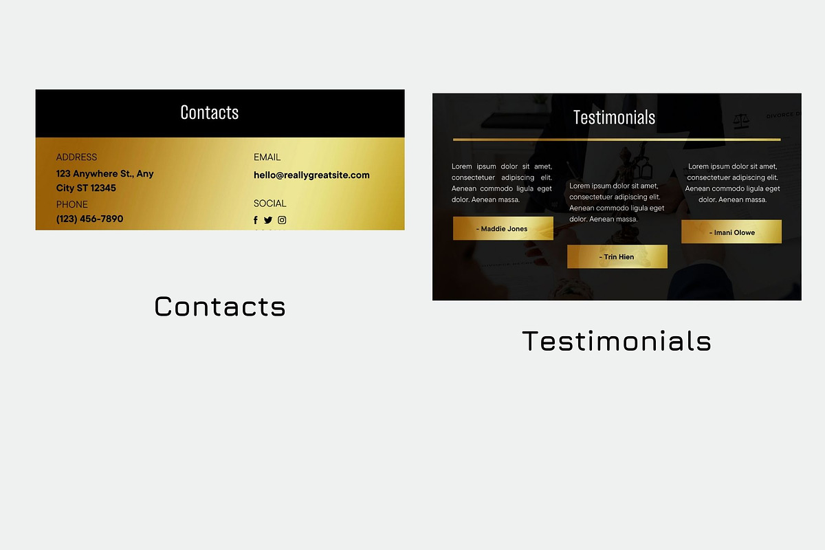 lawyer kanding page Canva, a Landing Page Template by Amiraliya (Photo 5 of 8)