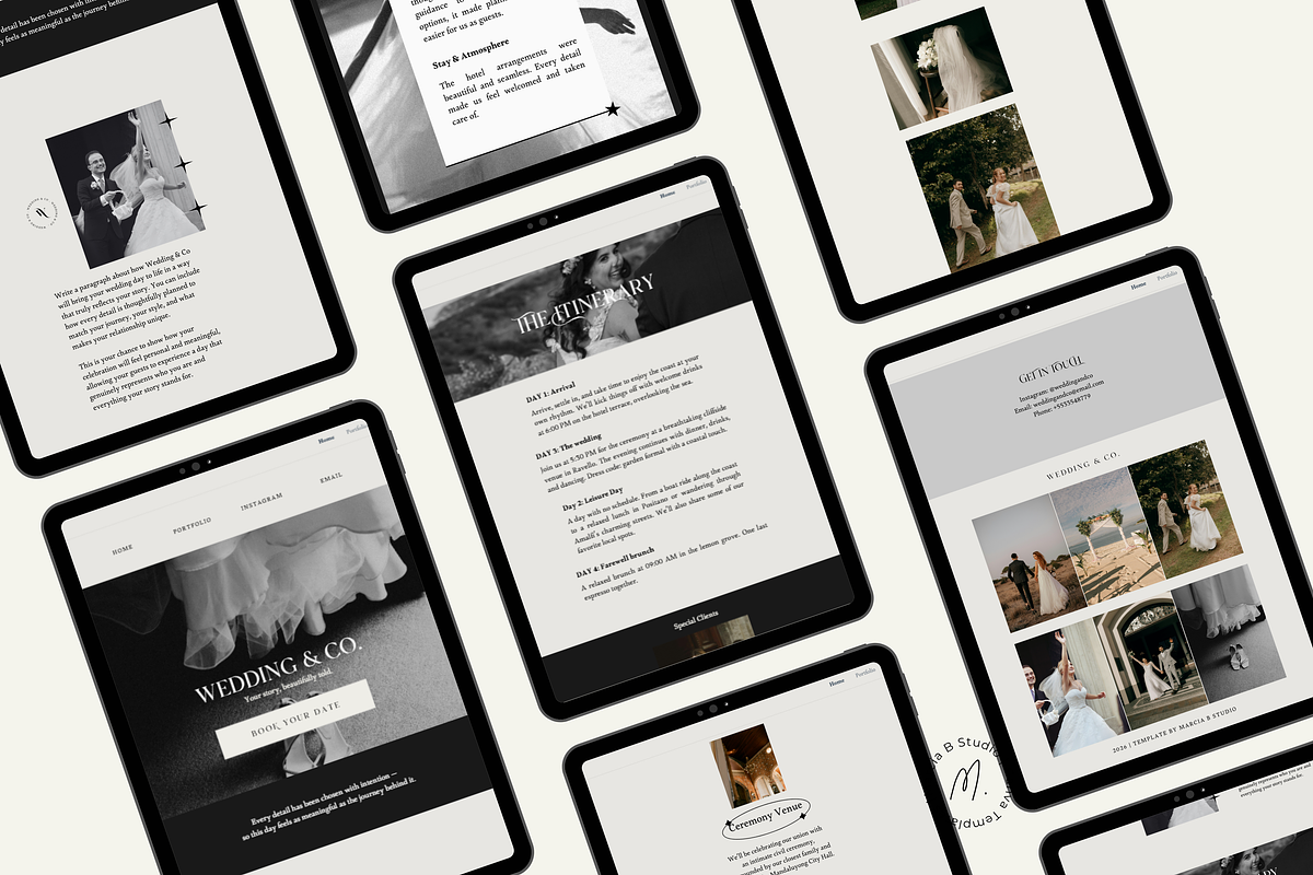 Canva Luxury Wedding Site Template, a Landing Page Template by Marcia B Studio (Photo 4 of 4)