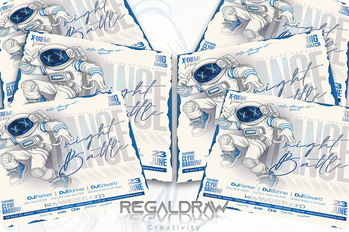 Dance Night Battle Flyer Template, a Flyer Template by regalDRAW (Photo 3 of 4)