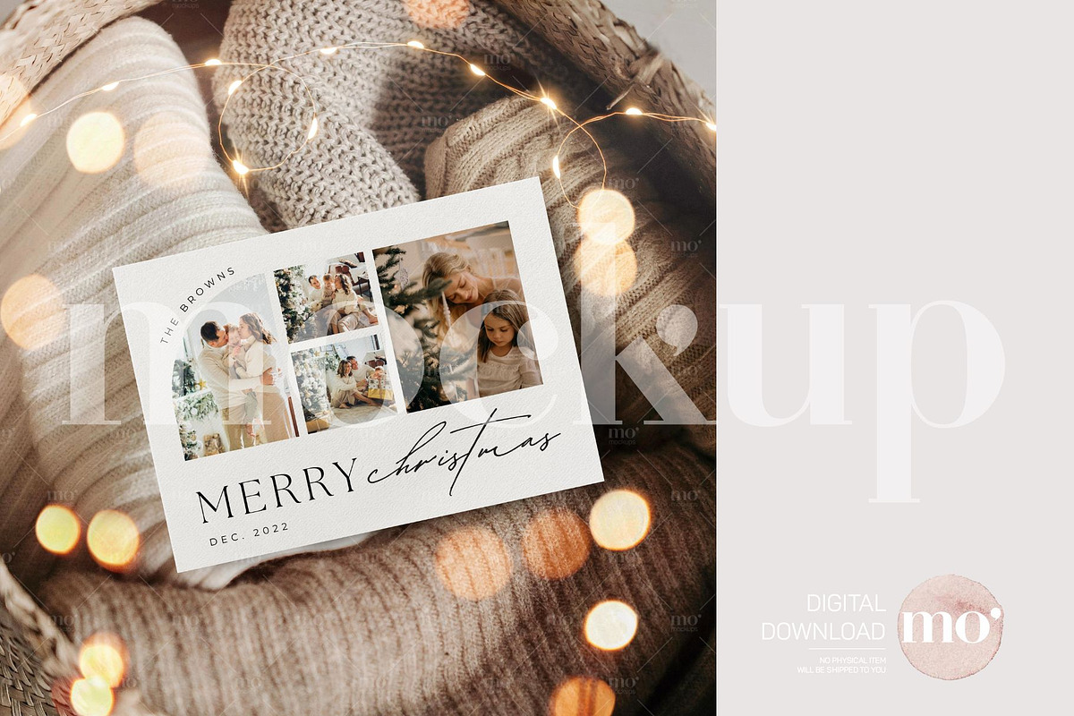 Christmas Card Mockup Bundle, a Product Mockup by MoMockups (Photo 2 of 7)