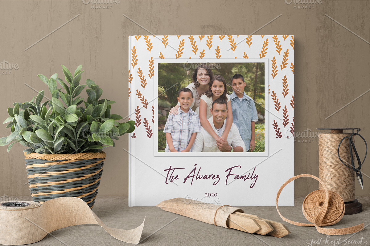 12x12 Family Photobook Template, a Templates & Theme by Jest Kept Secret (Photo 1 of 6)