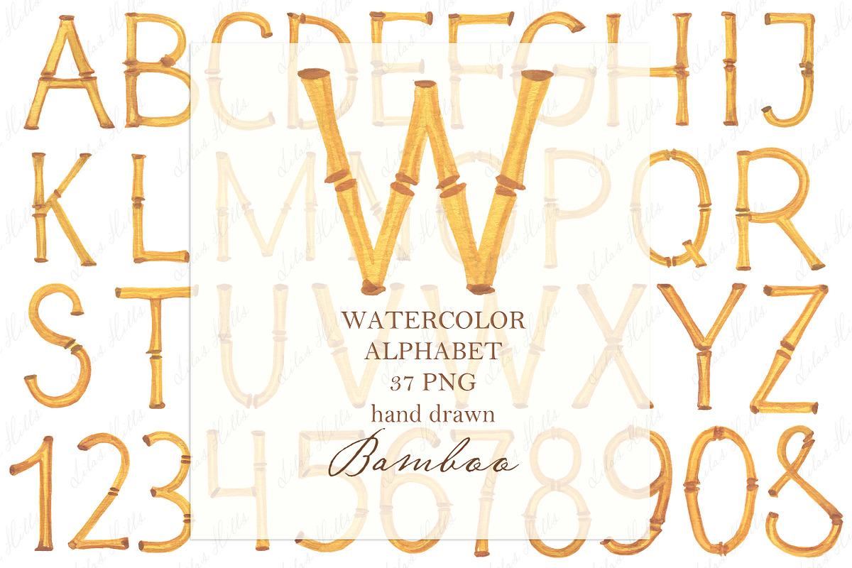 Wedding Monogram PNG Bamboo, a Graphic by LABFcreations (Photo 1 of 3)