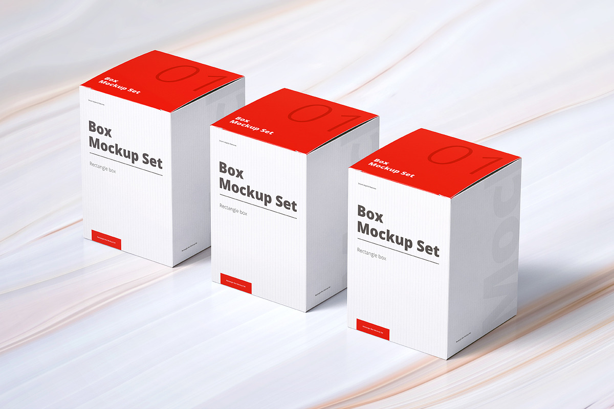 Box Mockup Set 01: Rectangle, a Packaging Mockup by WebAndCat (Photo 9 of 12)