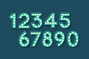 Retro Light Bulb Numerals, an Object Graphic by Ben Buysse (Thumbnail 5 of 5)
