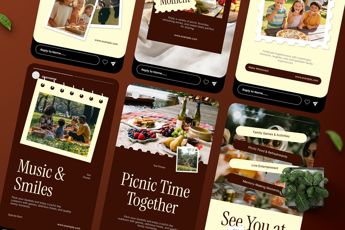 Family Event Picnic Instagram Story, a Social Media Template by Annora Studio (Photo 2 of 6)