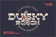 Dusky Rough - font and graphics, a Slab Serif Font by Gleb Guralnyk (Thumbnail 1 of 6)