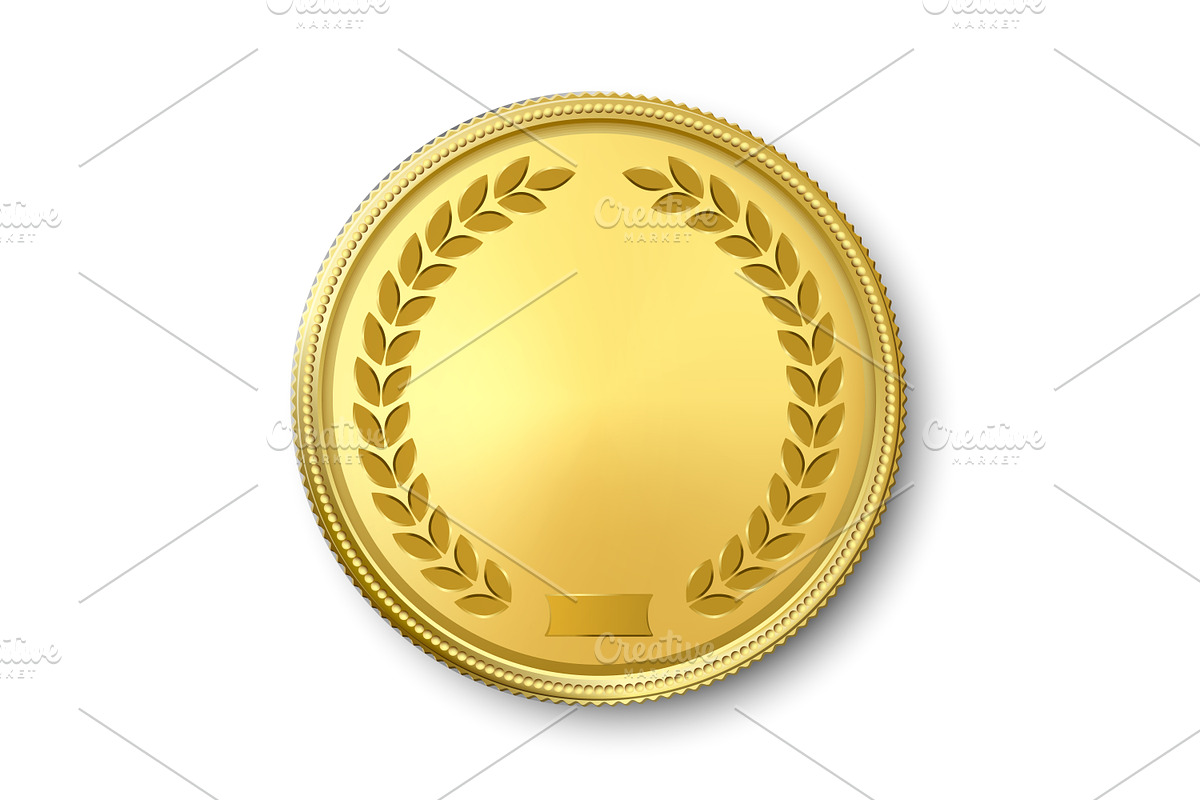 Vector Realistic Golden Coin Set., an Object Graphic by Gomolach (Photo 4 of 7)