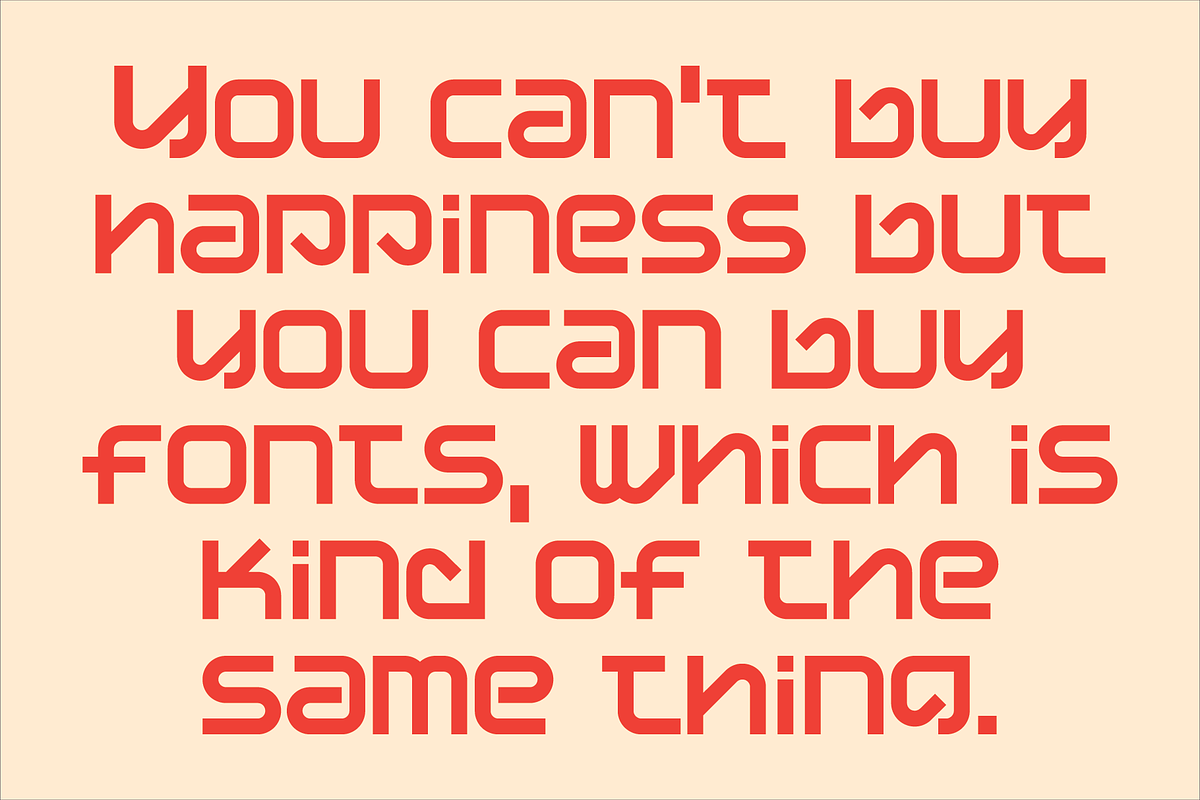Display Uncanny Font, a Sans Serif Font by GG Design (Photo 6 of 8)