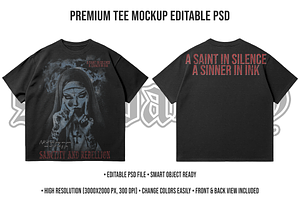 Premium Tee Mockup Editable Psd, a Shirt Mockup by std.badboy