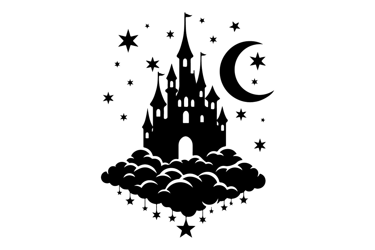 Fantasy Castle Cloud Moon Bundle, an Object Illustration by Gaye Art (Photo 27 of 30)