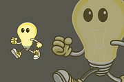 cute light bulb mascot cartoon, an Education Illustration by garistipis (Thumbnail 2 of 2)