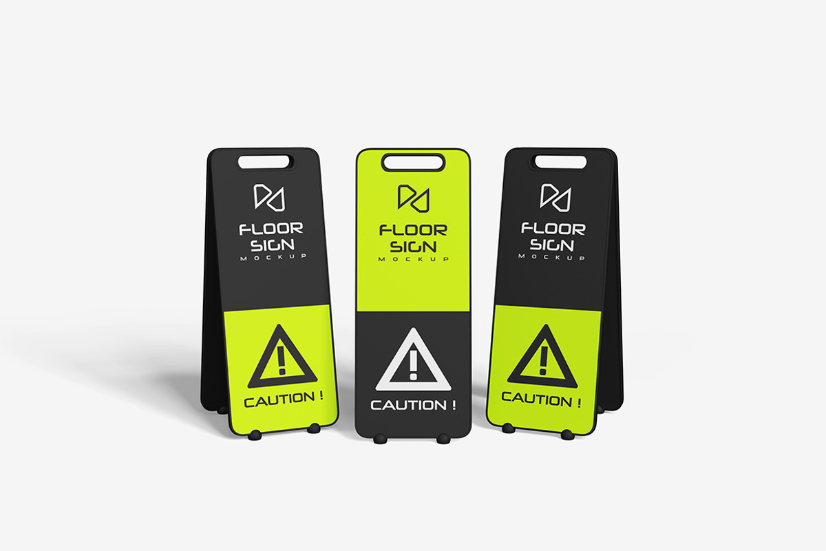 Floor Sign Mockup, a Product Mockup by MrLetters (Photo 5 of 5)