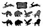 Vintage animal set with quotations, an Animal Illustration by JULYMILKS (Thumbnail 1 of 4)