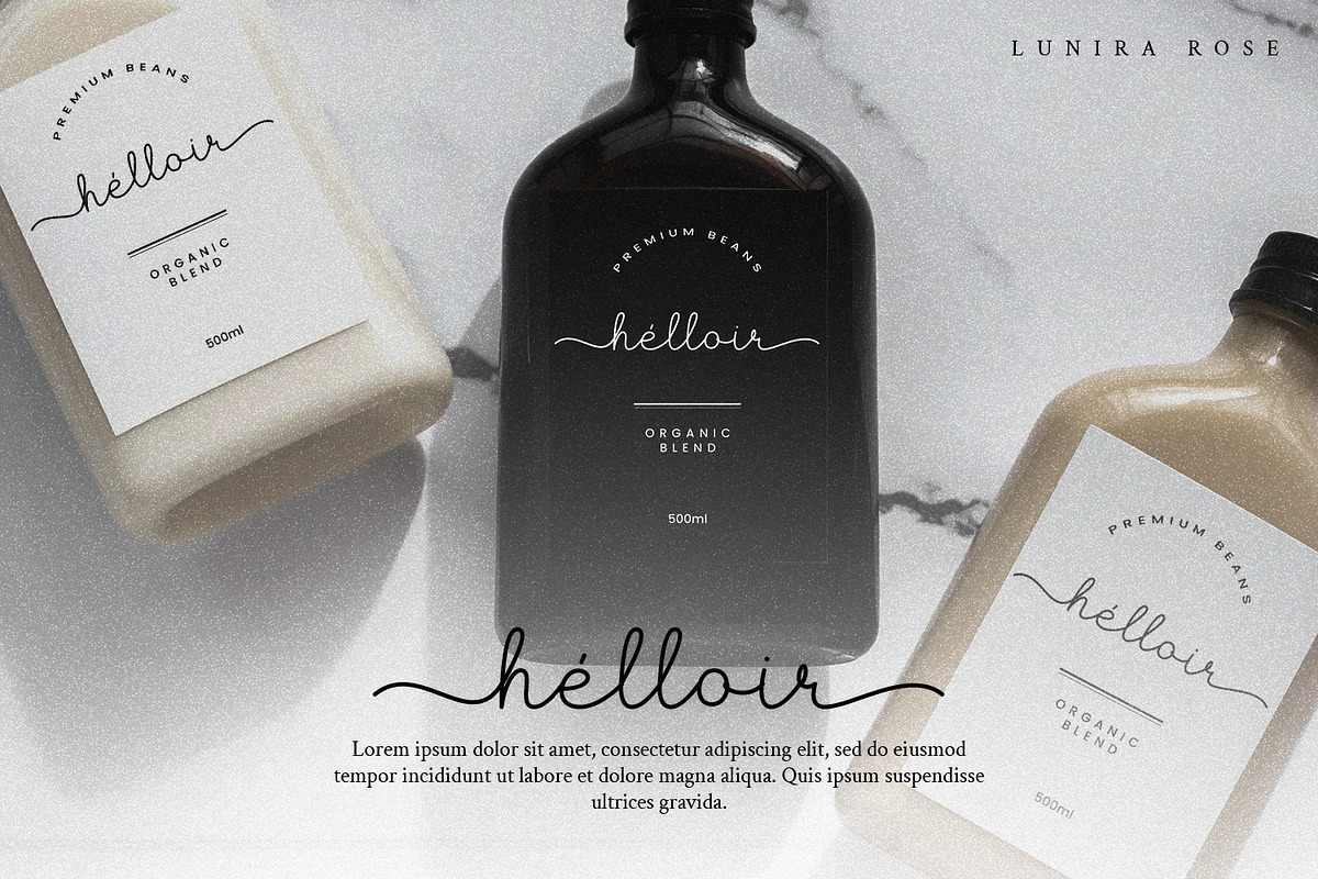 Lunira Rose - Handwritten Script, a Script Font by Hasbi Creative (Photo 6 of 9)