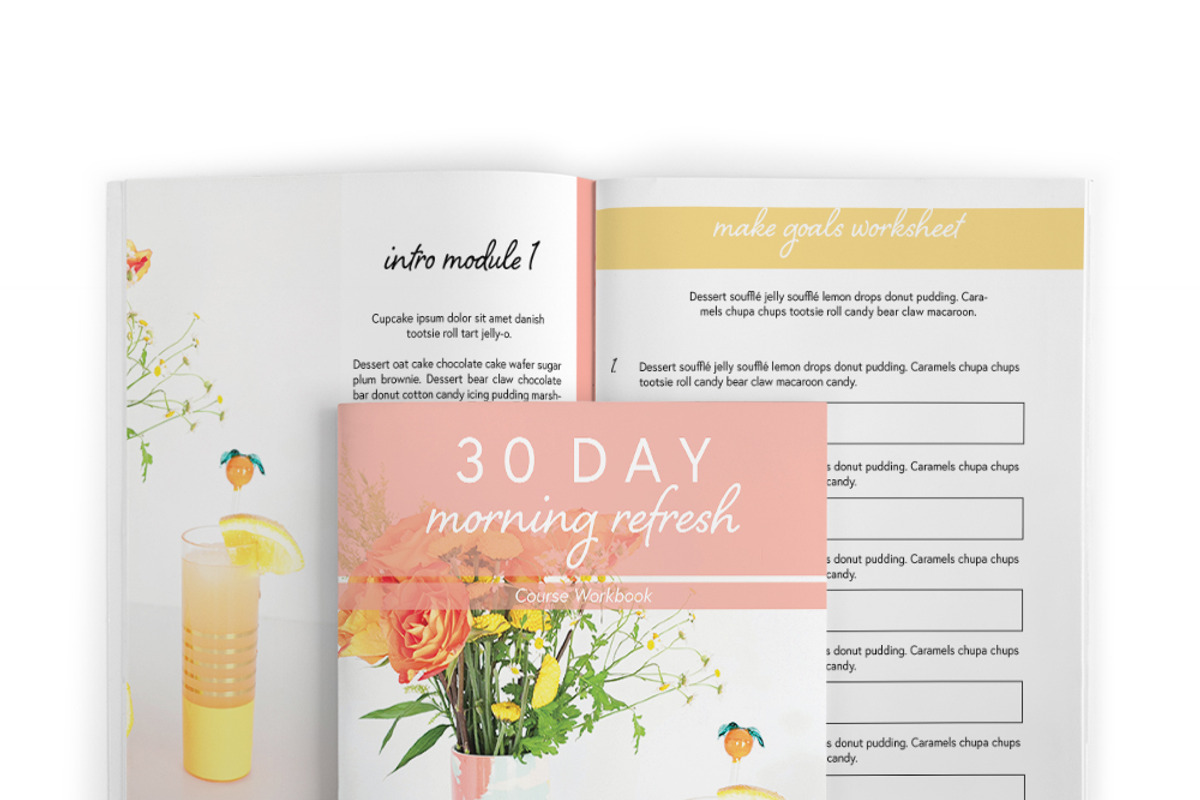 Happy Chic Workbook Canva or Adobe, a Magazine Template by VanessaRyan.co (Photo 3 of 3)